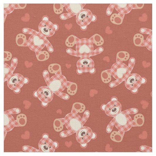 Tissu motif de patchwork d'ours (Fermer)