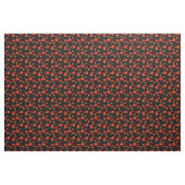 Tissu motif de pavot noir (Yard)