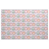 Tissu Motif de Peace Love Smile (Fat Quarter)