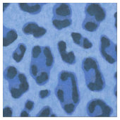 Tissu Motif de peau Poster de animal léopard bleu (Fermer)