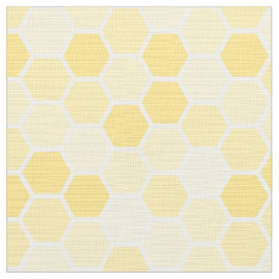 Tissu Motif de peigne de miel jaune sans joint