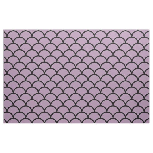 Tissu Motif de pétoncle pourpre (Fat Quarter)