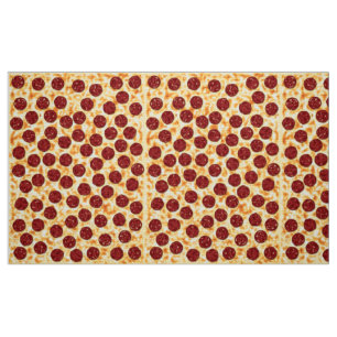 Tissu Motif de pizza de pepperoni