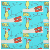 Tissu Motif de plage (Échantillon)