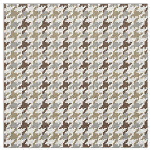 Tissu Motif de plaid mode neutre houndstooth tendance