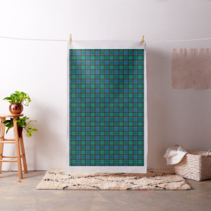 Tissu Motif de plaids de tartan - vert bleu traditionnel