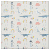 Tissu Motif de plaisir animal Doodle (Échantillon)