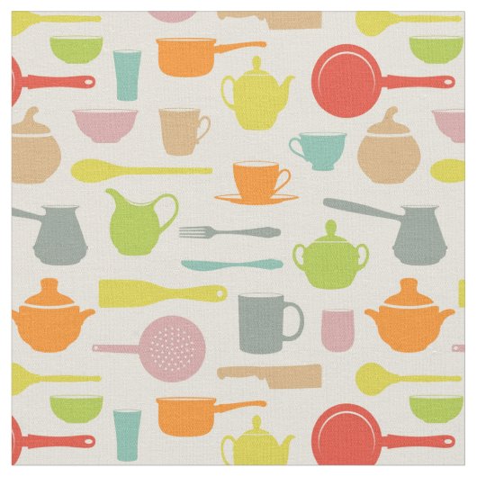 Tissu Motif de plats (Fermer)