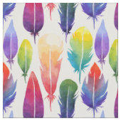 Tissu Motif de plume d'aquarelle (Fermer)
