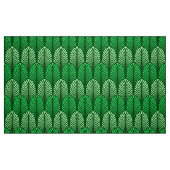 Tissu Motif de plume d'art déco, vert vert (Fat Quarter)