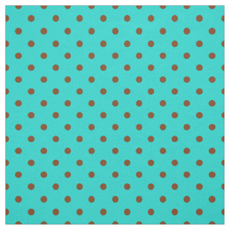 Tissu Motif de point Brown de polka de tache de