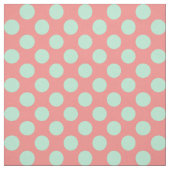 Tissu Motif de point de croix vert et rose (Échantillon)