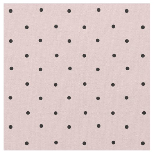 Tissu Motif de point mini-Polka rose et noir (Fermer)