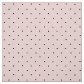 Tissu Motif de point mini-Polka rose et noir (Échantillon)