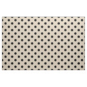 Tissu Motif de point noir de polka - Tan (Yard)
