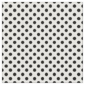 Tissu Motif de point noir et blanc de polka (Fermer)