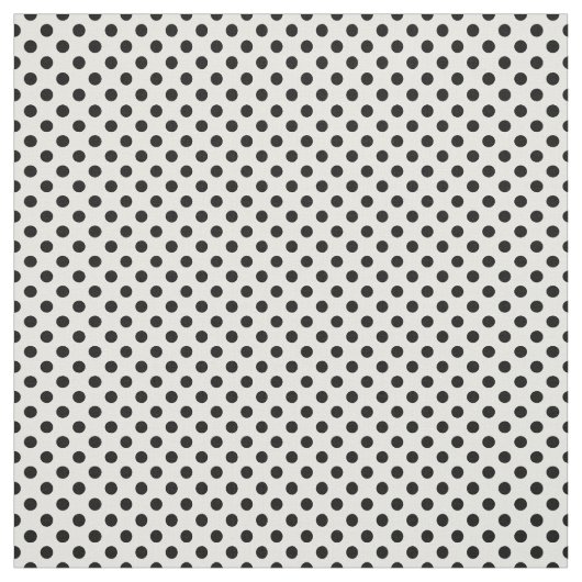 Tissu Motif de point noir et blanc de polka (Échantillon)