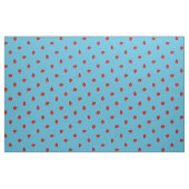Tissu Motif de point Polka de Ladybug sur Blue (Fat Quarter)