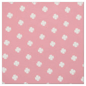 Tissu Motif de points blancs de Clover rose pâle (Échantillon)