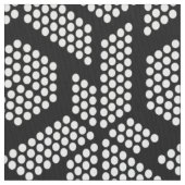 Tissu Motif de points blancs sur des formes géométriques (fermé)