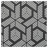 Tissu Motif de points blancs sur des formes géométriques (Échantillon)