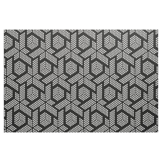 Tissu Motif de points blancs sur des formes géométriques (Fat Quarter)