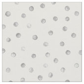 Tissu Motif de points de confettis de blanc gris (Fermer)