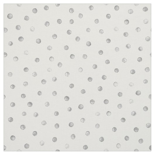 Tissu Motif de points de confettis de blanc gris (Échantillon)
