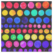 Tissu Motif de points de peinture colorés (Fermer)