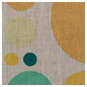 Tissu Motif de points de polka de couleur rétro (Fermer)