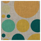 Tissu Motif de points de polka de couleur rétro (Échantillon)