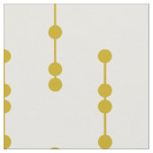 Tissu Motif de points géométrique jaune de moutarde (Fermer)