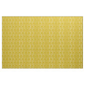 Tissu Motif de points géométrique jaune de moutarde (Yard)