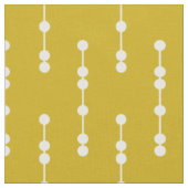 Tissu Motif de points géométrique jaune de moutarde (Fermer)