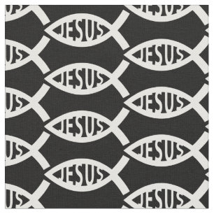 Tissu Motif de poisson Jésus Christian
