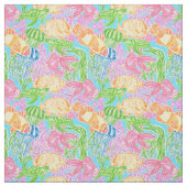 Tissu Motif de poisson tropical coloré (Échantillon)