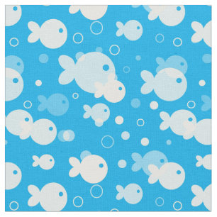 Tissu motif de poissons
