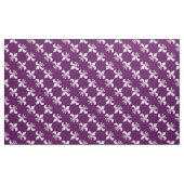 Tissu Motif de pourpre royal de Fleur de Lis (Yard)