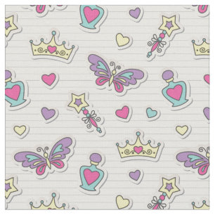 Tissu motif de princesse de ballet