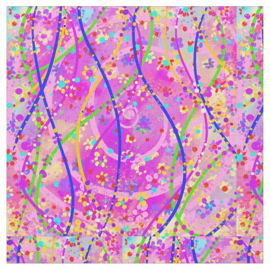Tissu Motif de printemps (Fermer)