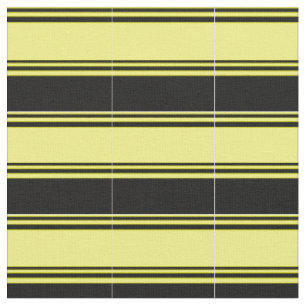 Tissu Motif de rayures de couleur jaune et noire