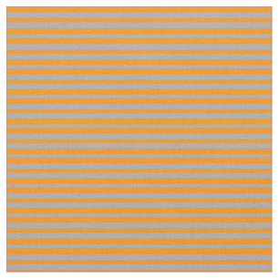 Tissu Motif de rayures de couleur orange foncé et gris f