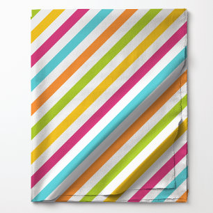 Tissu Motif de rayures en diagonale d'arc-en-ciel lumine