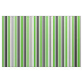 Tissu Motif de rayures vert noir blanc (Yard)