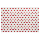 Tissu Motif de Red Hearts (Yard)