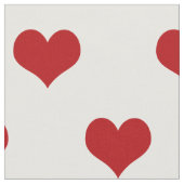 Tissu Motif de Red Hearts (Fermer)