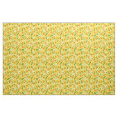 Tissu Motif de rose d'aquarelle jaune (Yard)