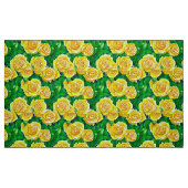 Tissu Motif de Rose d'aquarelle jaune (Fat Quarter)