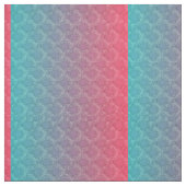 Tissu Motif de rose et d'Aqua (Échantillon)