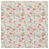 Tissu Motif de Saint-Valentin avec le cupidon (Échantillon)
